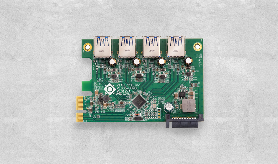 bis zu 5 Gbit/s PCIe DIGITUS Interface Karte Chipsatz: VL805 USB 3.0 Typ A 4 Ports 